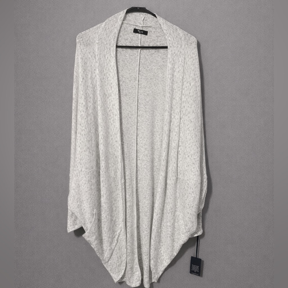 Michael Lauren light gray oversized one size cardigan